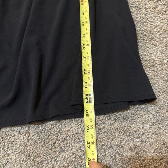 Eileen Fisher Black Sleeveless U-Neck Organic 100% Silk Knit Long Tank Top Small - Picture 5 of 9